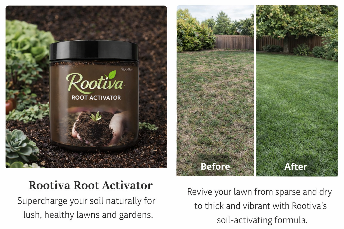 Rootiva - Soil Activated Treasure – Premium Soil Activator (Pack of 2, 400g)